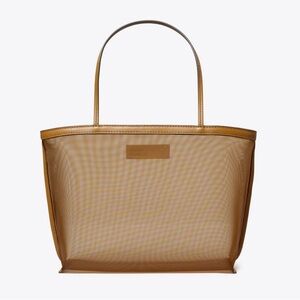 Tory Burch Brown Mesh Tote